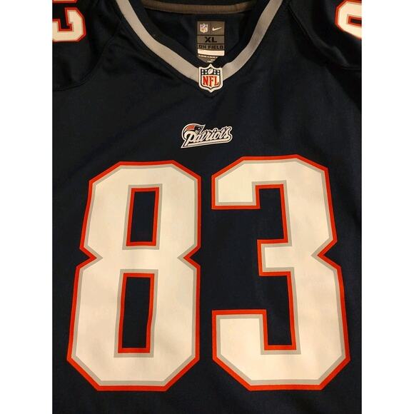 Women's/Boys Nike NFL On Field New England Patriots Wes Welker #83 Jersey - XL - Picture 2 of 5